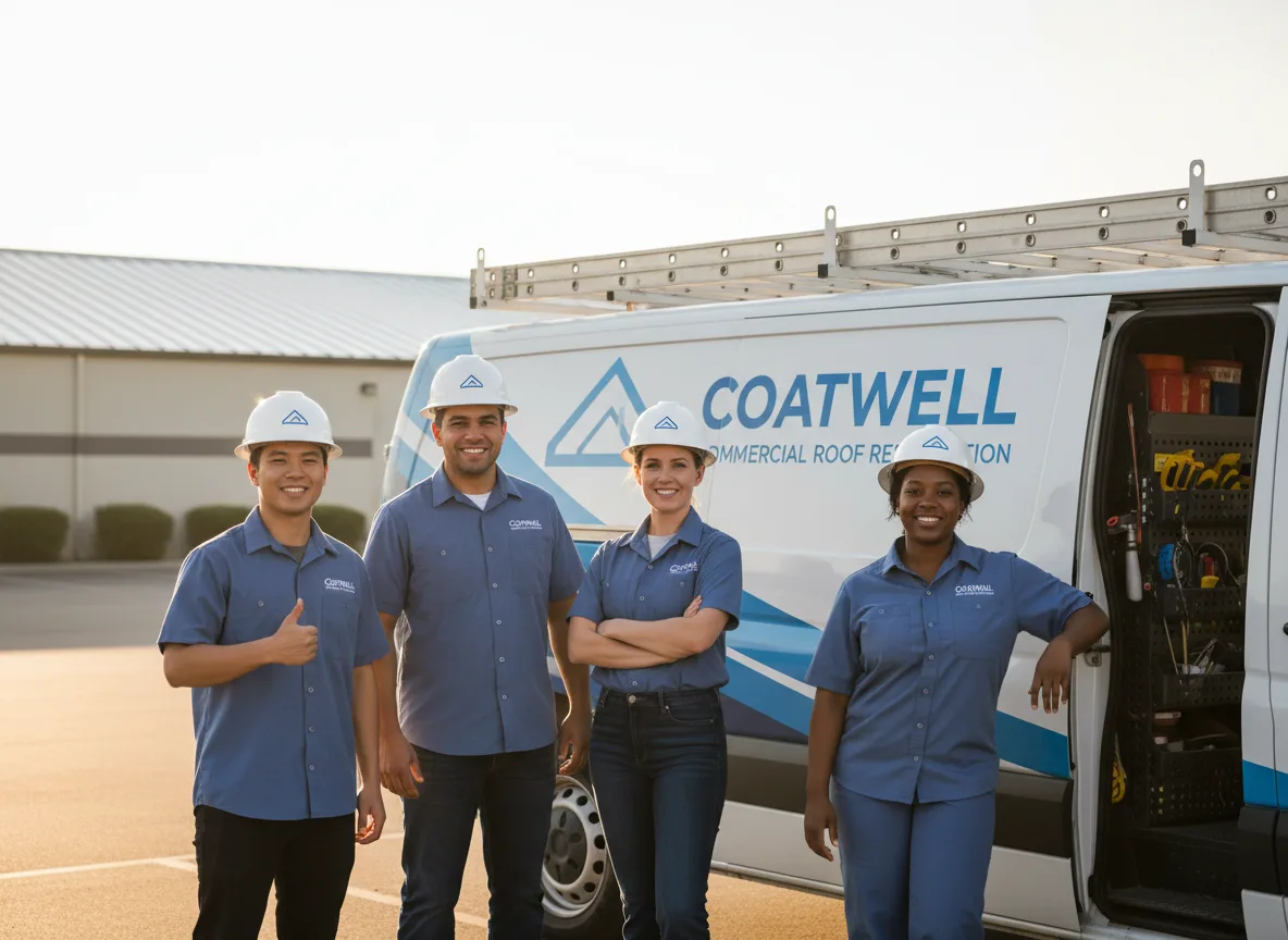 Commercial roof coating company in Elsmore, KS